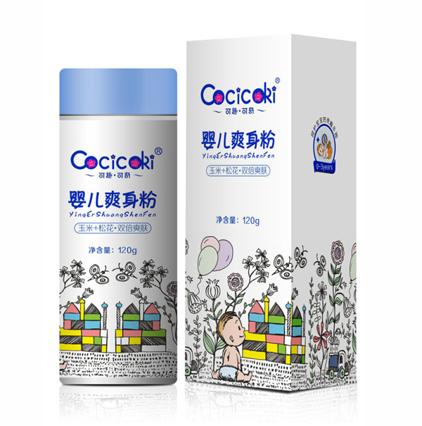 可趣可奇婴儿爽身粉 120g.jpg