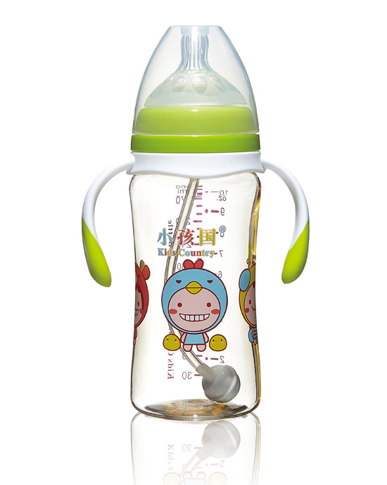 小孩国宽口时尚自动PPSU安全奶瓶绿色300ML.jpg