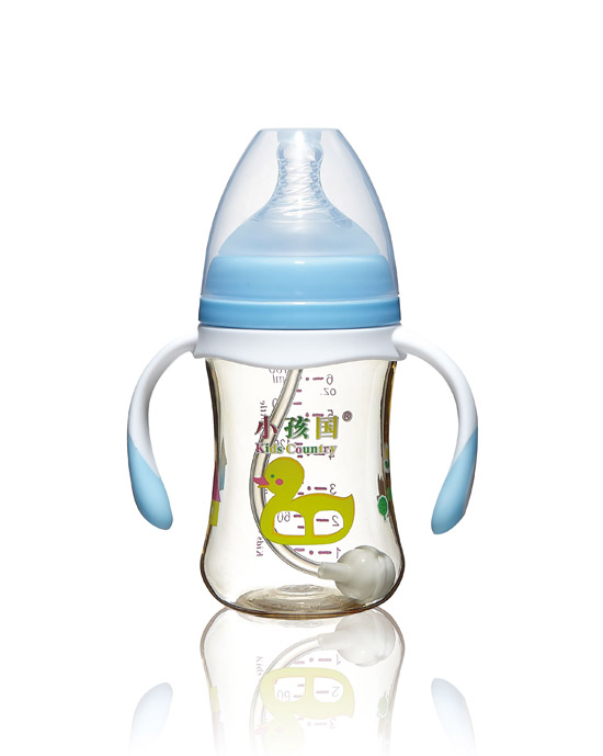 小孩国宽口直身自动PPSU安全奶瓶蓝色180ML.jpg