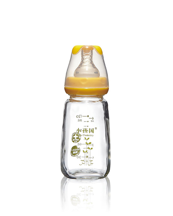 小孩国初生标口玻璃奶瓶黄色120ML.jpg