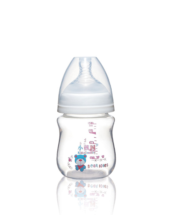 小孩国初生宽口PP奶瓶白色150ML.jpg