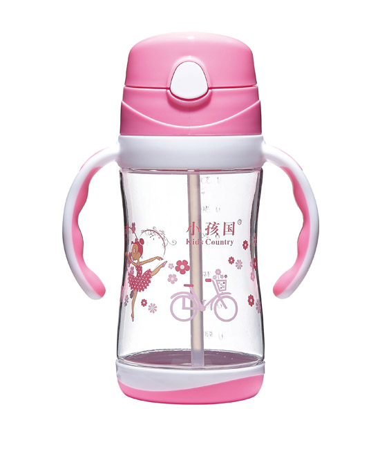 小孩国tritan双色两用水壶粉色手柄350ML.jpg
