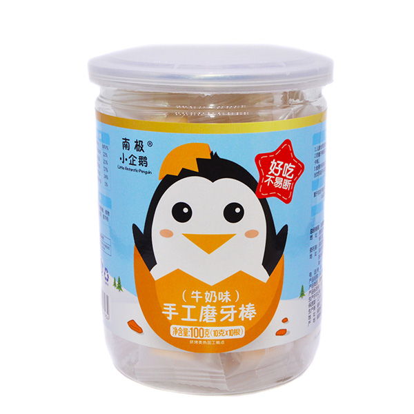 南极小企鹅手工磨牙棒新品牛奶味罐装.jpg