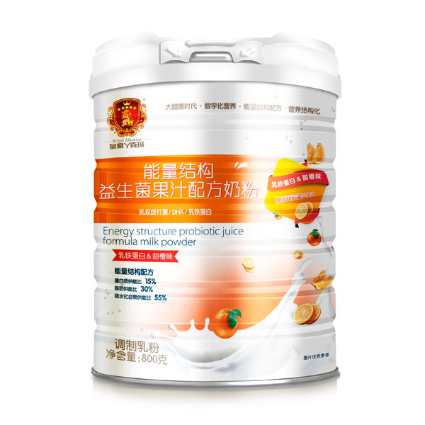皇家丫克玛能量结构益生菌果汁配方奶粉铁听800克（甜橙味）.jpg