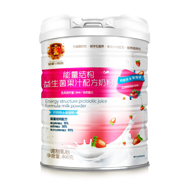 皇家丫克玛能量结构益生菌果汁配方奶粉铁听800克（草莓味）.jpg