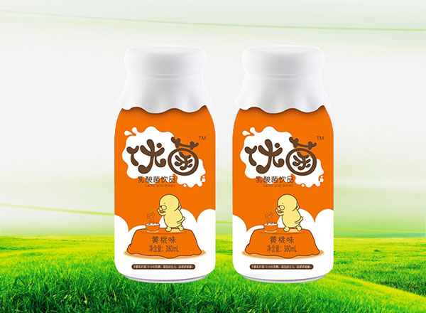 优菌乳酸菌饮品黄桃味瓶装380ml.jpg