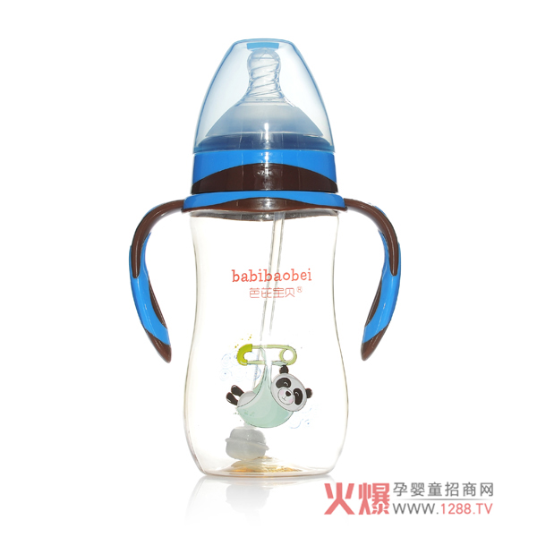 芭芘宝贝PPSU宽口径奶瓶300ml蓝色.jpg