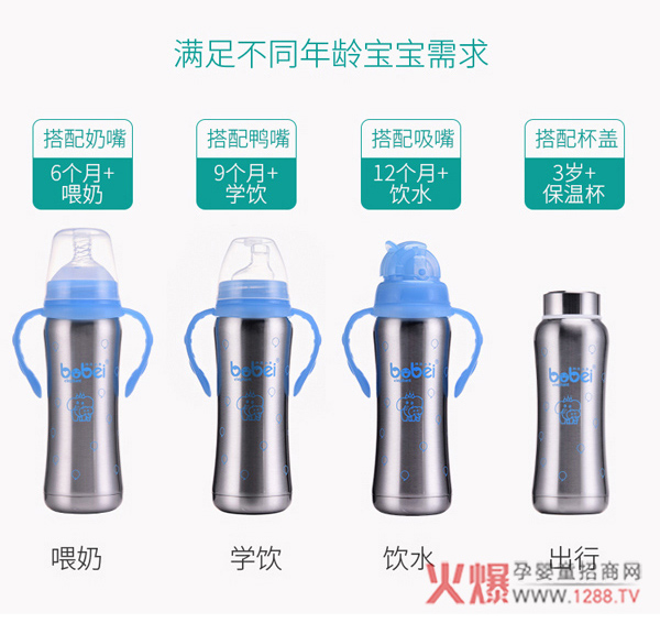 邦贝小象不锈钢奶瓶 一瓶可当四瓶用.jpg