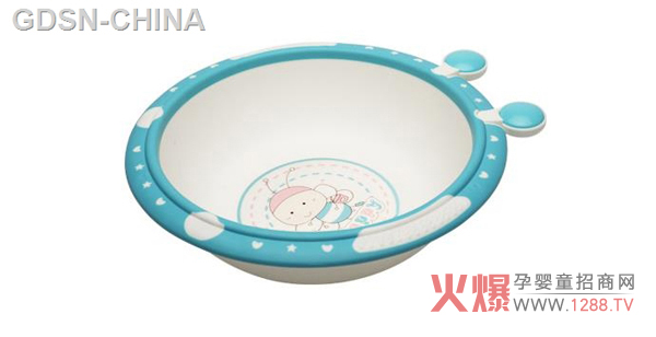 青蛙嘟迪蜜蜂脸盆蓝色（小号）.jpg