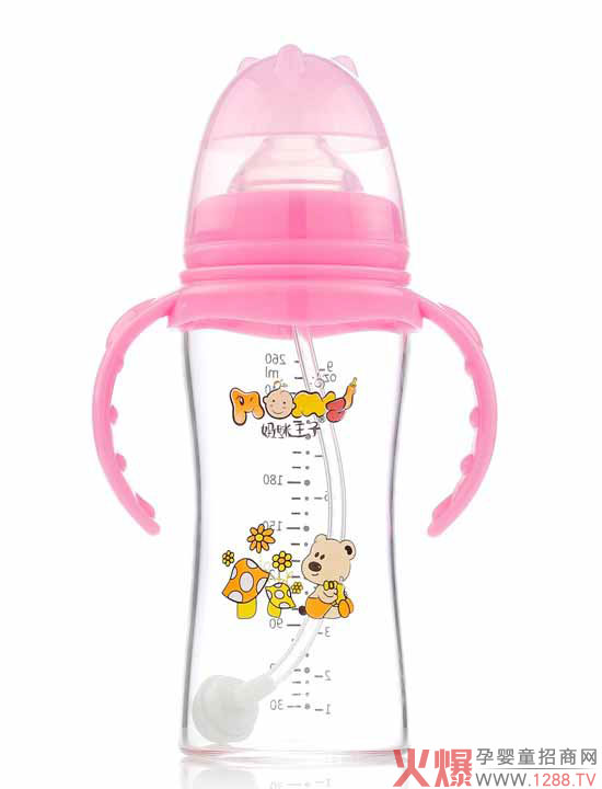 妈咪王子晶钻玻璃自动吸宽口260ml奶瓶.jpg 妈咪王子晶钻玻璃自动吸宽口260ml奶瓶.jpg