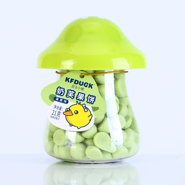 功夫小鸭奶芙果饼 菠菜味.jpg