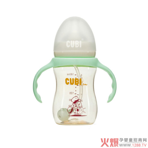 CUBI时尚系列PPSU清新绿奶瓶180ML.jpg