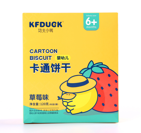 功夫小鸭婴幼儿卡通饼干 草莓味.jpg
