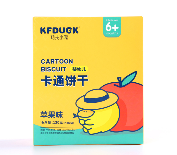 功夫小鸭婴幼儿卡通饼干 苹果味.jpg