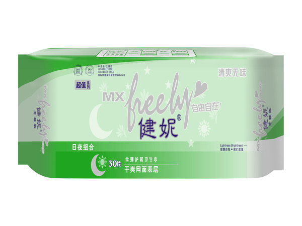 健妮超值日夜组合丝薄护翼卫生巾网面30片.jpg