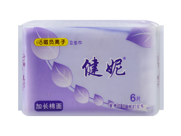 健妮活磁负离子加长卫生巾棉面6片.jpg