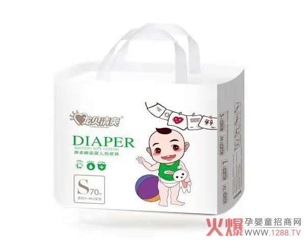 龙贝清爽婴儿纸尿裤S码70片.jpg