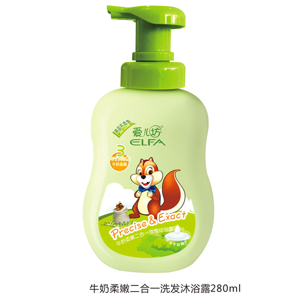 爱儿坊牛奶柔嫩洗发沐浴露二合一280ml.jpg
