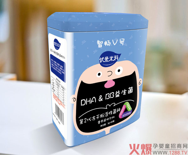 优爱米科DHA BB益生菌第2代冻干粉活性菌种营养固体饮料罐装.jpg