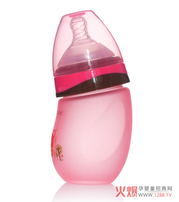 芭芘宝贝弯头玻璃奶瓶红色.jpg