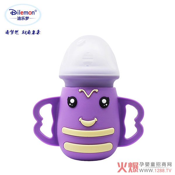 迪乐梦高鹏硅玻璃奶瓶5034紫色.jpg