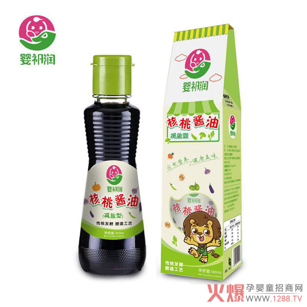 婴祁润核桃酱油(减盐型)160ml.jpg 婴祁润核桃酱油(减盐型)160ml.jpg
