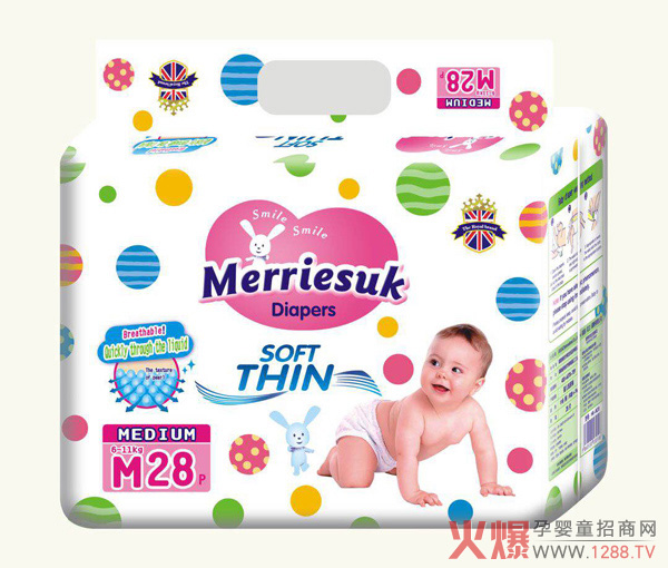 merriesuk芯体纸尿裤M码28片（6~11kg）.jpg