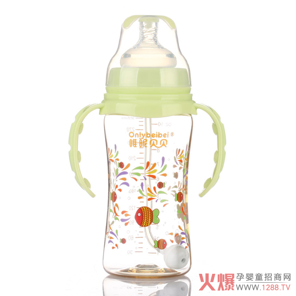 唯昵贝贝WA04宽口奶瓶绿色300ml.jpg