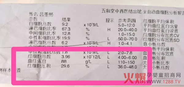 关爱“贫血”百城万家公益活动 湖北省武汉杨汊湖蓝精灵母婴店1.jpg