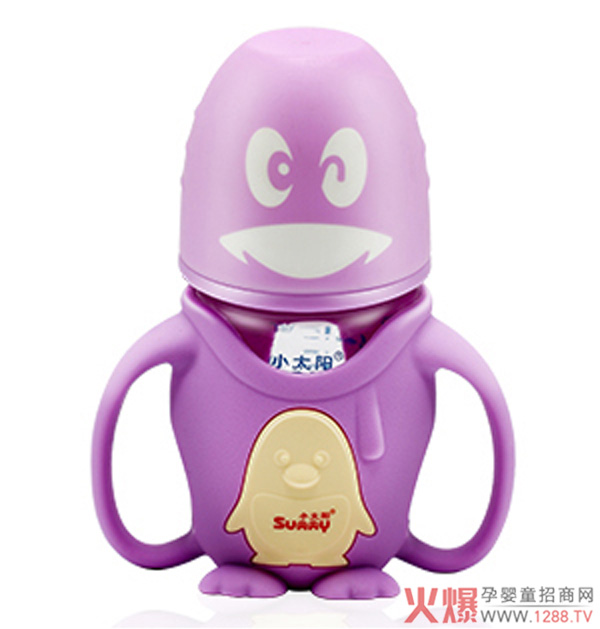小太阳可爱企鹅宽口径防摔玻璃奶瓶160ML.jpg