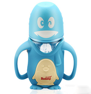 小太阳可爱企鹅宽口径防摔玻璃奶瓶260ML.jpg