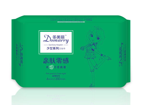 多美丽少女系列卫生巾6片-超薄夜用350mm.jpg