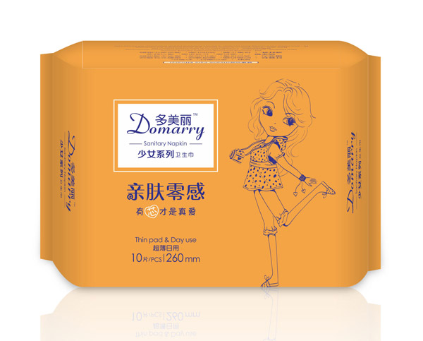 多美丽少女系列卫生巾10片-超薄日用260mm.jpg