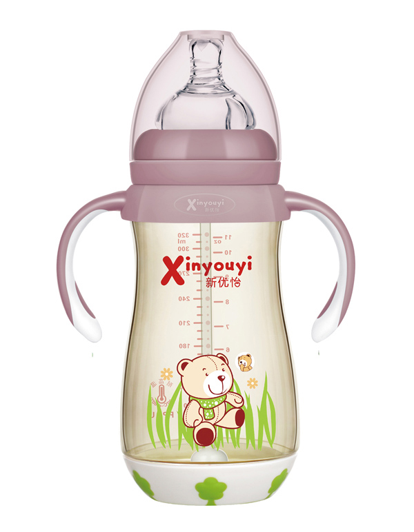 新优怡PPSU奶瓶320ml-咖色小熊图案-.jpg