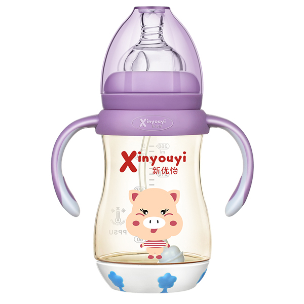 新优怡宽口弧形带底座有柄自动ppsu奶瓶260ml 紫色.jpg