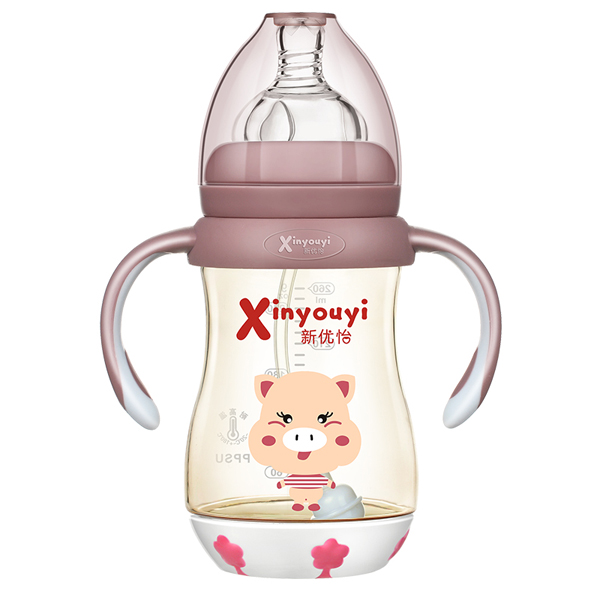 新优怡宽口弧形带底座有柄自动ppsu奶瓶260ml 咖色.jpg