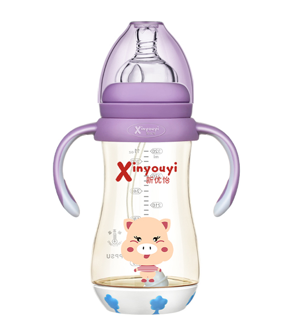 新优怡PPSU奶瓶300ml 小猪 紫色.jpg