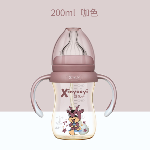 新优怡双色PPSU奶瓶200ml 咖色.jpg