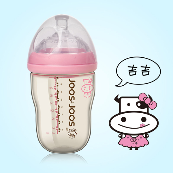 吉子天然母乳PPSU吸管奶瓶 260ml 粉色（吉吉）.jpg