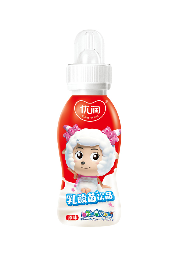 优润原味乳酸菌饮品 瓶装红色.jpg