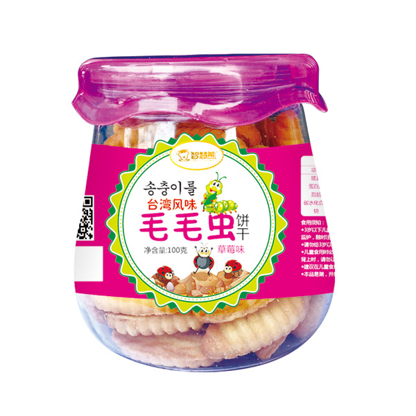 智慧熊毛毛虫饼干 草莓味.jpg