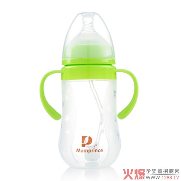 妈咪王子硅胶宽口自动�?40ml奶瓶绿色.jpg