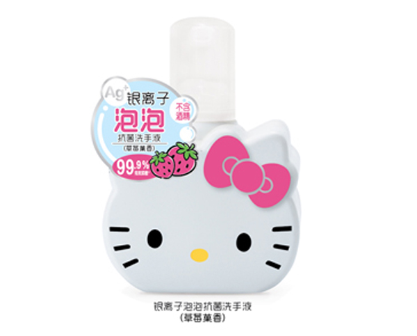 Hello Kitty初酷银离子泡泡抗菌洗手液（草莓果香）.jpg