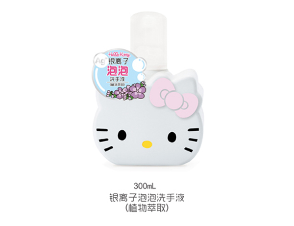 Hello Kitty初酷银离子泡泡洗手液（植物萃取）300ml.jpg