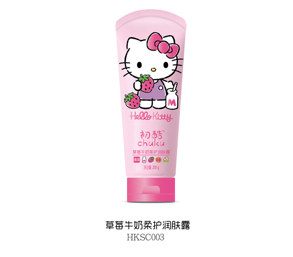 Hello Kitty初酷草莓牛奶柔护润肤�?200g.jpg