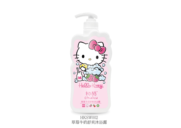 Hello Kitty初酷草莓牛奶舒爽沐浴�?400ml.jpg