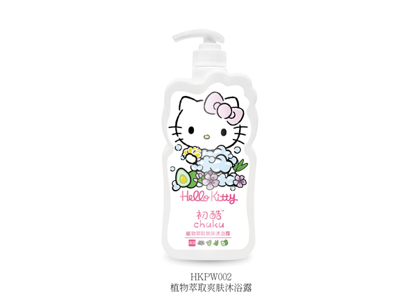 Hello Kitty初酷植物萃取爽肤沐浴�?400ml.jpg