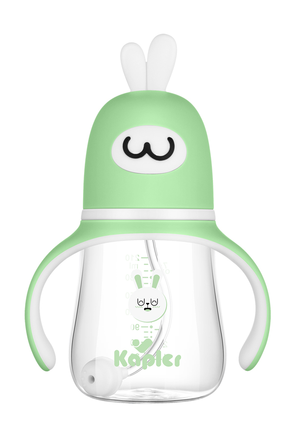 康喂儿趣萌兔玻璃 宽口奶瓶210ML 绿色.jpg