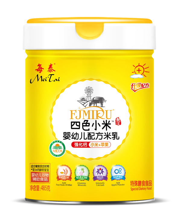 每泰四色小米婴幼儿配方米�?强化钙小�?苹果 听装.jpg