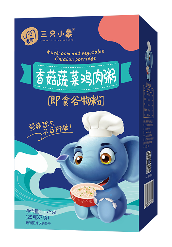 多可三只小象香菇蔬菜鸡肉粥.jpg